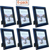 Photo Frames in 3 Different Sizes | 6 Pack in One Color, Made with PVC Material