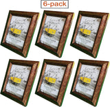 Photo Frames in 3 Different Sizes | 6 Pack in One Color, Made with PVC Material