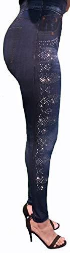 Italia Legging with Rhinestons, One Size fitts to All