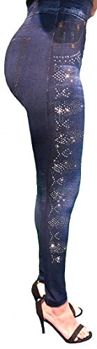 Italia Legging with Rhinestons, One Size fitts to All