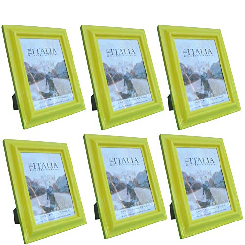 ITALIA 6 Pack BR 4x6"  Yellow Frame PVC