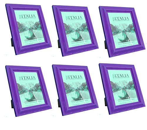 ITALIA 6 Pack BR 8x10" Frame Purple PVC