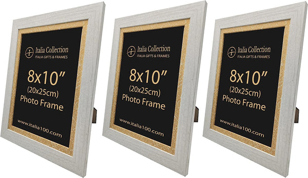 ITALIA 3 Pack Quality MDF Material Frame  8 x 10"  Moulding size4 x1.5 CM