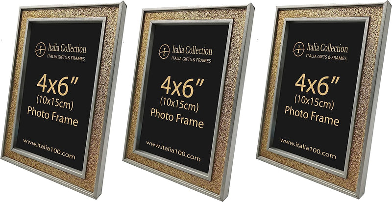 ITALIA 3 Pack Quality MDF Material Frame 4X6" Moulding size 1.8X1.5CM