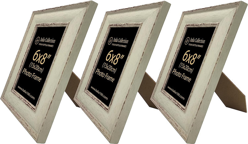 ITALIA 3 Pack Quality PS Material Frame 6 x 8" Moulding size 3.7 X 1.3 CM