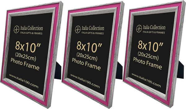 ITALIA 3 Pack Quality MDF Material Frame  8 x 10"Moulding size  2.5x1.8cm