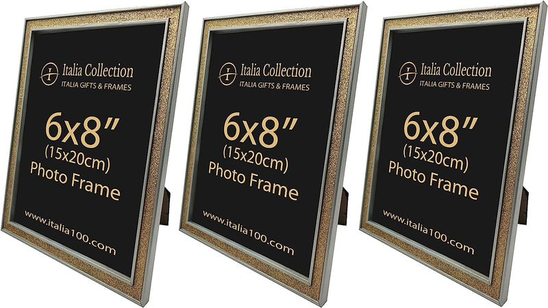 ITALIA 3 Pack Quality MDF Material Frame 6 x 8" Moulding size 1.8X1.5 CM